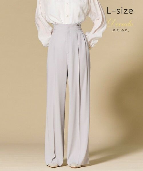 BEIGE, / ベイジ, その他パンツ | 【Lsize・セットアップ対応】CINDY / ハイウエストパンツ(L.Gray)
