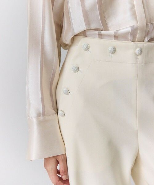 BEIGE, / ベイジ, その他パンツ | LAZUL / マリンボタンワイドパンツ | 詳細1