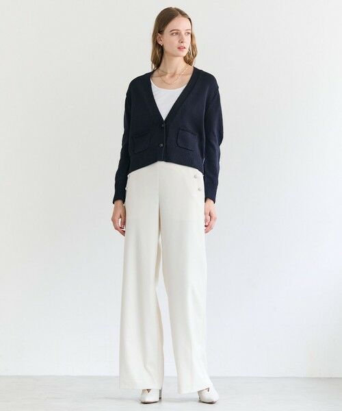 BEIGE, / ベイジ, その他パンツ | LAZUL / マリンボタンワイドパンツ | 詳細4