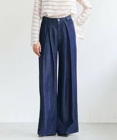 BEIGE, / ベイジ, その他パンツ | FRANKLIN / ドレープタックワイドパンツ