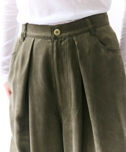 BEIGE, / ベイジ, その他パンツ | FRANKLIN / ドレープタックワイドパンツ | 詳細1