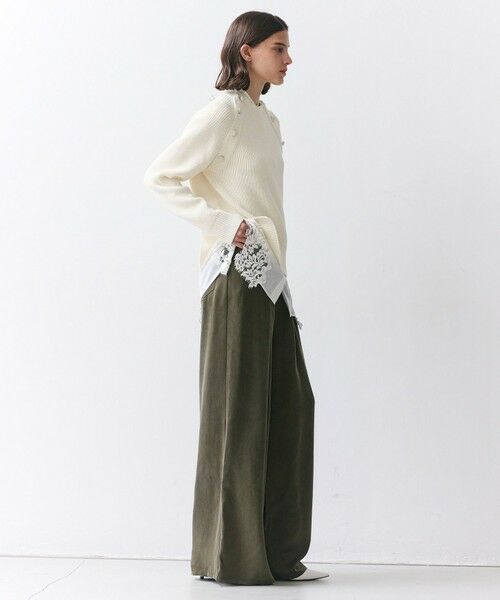 BEIGE, / ベイジ, その他パンツ | FRANKLIN / ドレープタックワイドパンツ | 詳細4