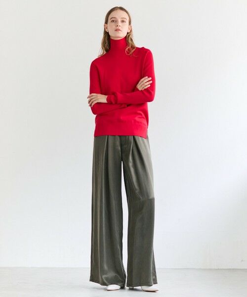 BEIGE, / ベイジ, その他パンツ | FRANKLIN / ドレープタックワイドパンツ | 詳細7