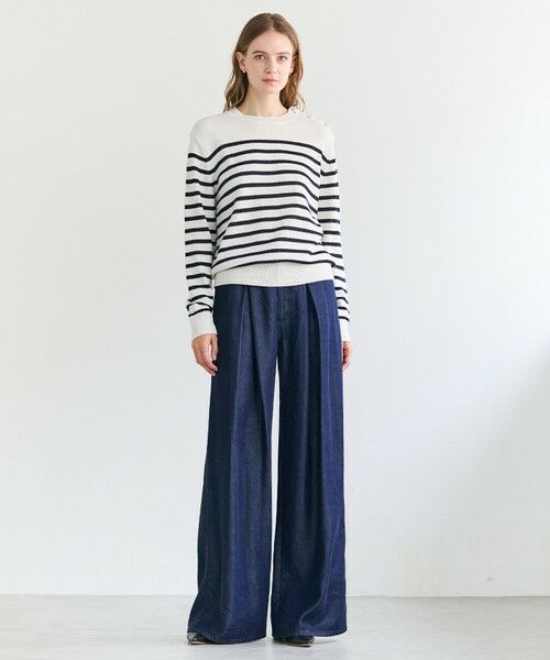 BEIGE, / ベイジ, その他パンツ | FRANKLIN / ドレープタックワイドパンツ | 詳細21