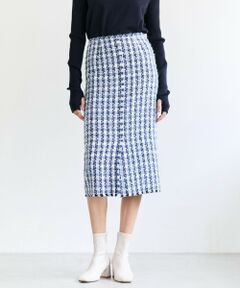 BEIGE, / ベイジ, ミニ・ひざ丈スカート | BERYL / ファンシーツイード Iラインスカート