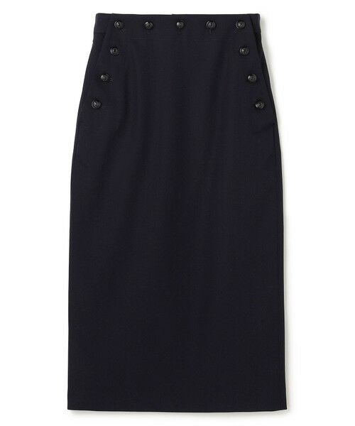 BEIGE, / ベイジ, ミニ・ひざ丈スカート | LAZUL / マリンボタンIラインスカート | 詳細8