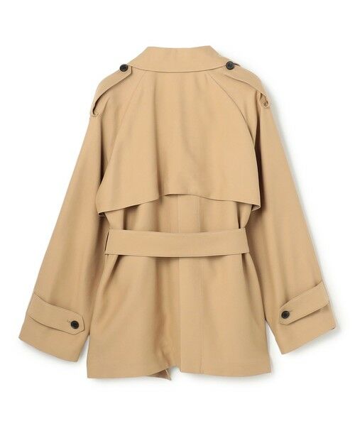 BEIGE, / ベイジ, その他アウター | VESZELYITE / ラップショートトレンチコート | 詳細5