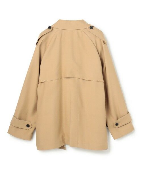 BEIGE, / ベイジ, その他アウター | VESZELYITE / ラップショートトレンチコート | 詳細11