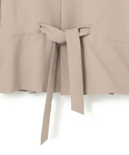 BEIGE, / ベイジ, その他アウター | PORDIC / ドロスト付きノーカラージャケット | 詳細11