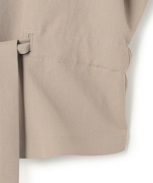 BEIGE, / ベイジ, その他アウター | PORDIC / ドロスト付きノーカラージャケット | 詳細12