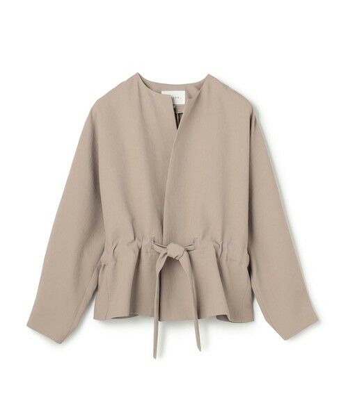 BEIGE, / ベイジ, その他アウター | PORDIC / ドロスト付きノーカラージャケット | 詳細13