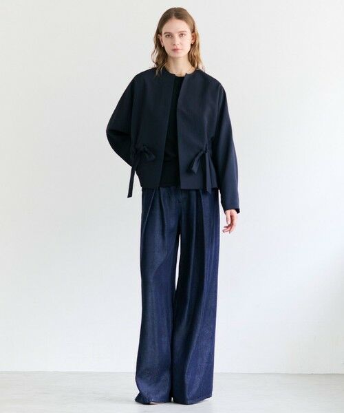 BEIGE, / ベイジ, その他アウター | PORDIC / ドロスト付きノーカラージャケット | 詳細17