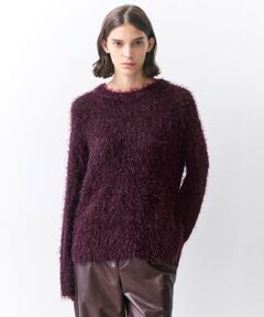 BEIGE, / ベイジ, ニット・セーター | WERNER / ファンシーヤーンヘアリーニットプルオーバー