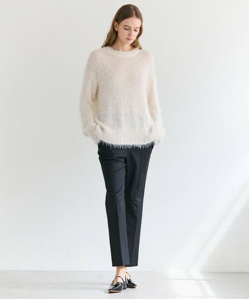 BEIGE, / ベイジ, ニット・セーター | WERNER / ファンシーヤーンヘアリーニットプルオーバー | 詳細1