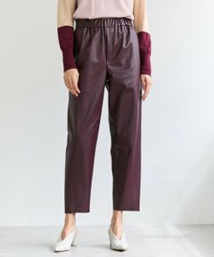 BEIGE, / ベイジ, その他パンツ | HYAL / フェイクレザーカービーラインイージーパンツ