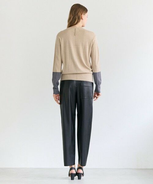 BEIGE, / ベイジ, その他パンツ | HYAL / フェイクレザーカービーラインイージーパンツ | 詳細12
