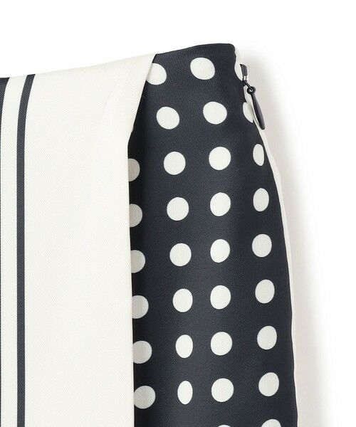 BEIGE, / ベイジ, ミニ・ひざ丈スカート | GADE / モノトーンドット柄ラップ風スカート | 詳細6