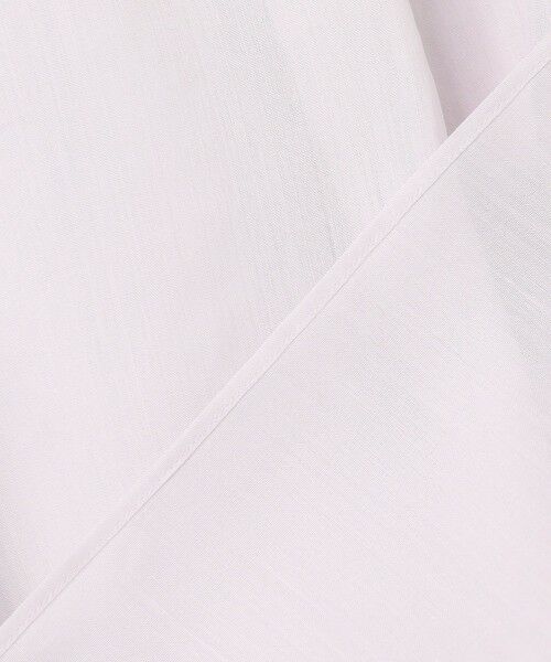 BEIGE, / ベイジ, シャツ・ブラウス | PAULINE / リネンヴィスコースフェイクレザー配色ブラウス | 詳細16