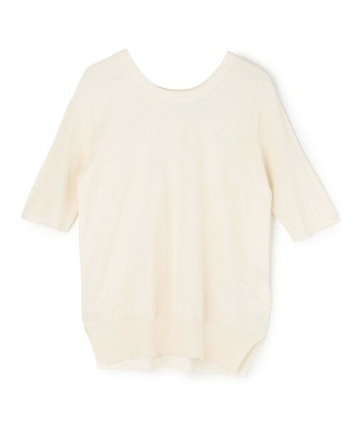 BEIGE, / ベイジ, ニット・セーター | JULIE / コットンシルク 2WAY半袖ニット | 詳細3