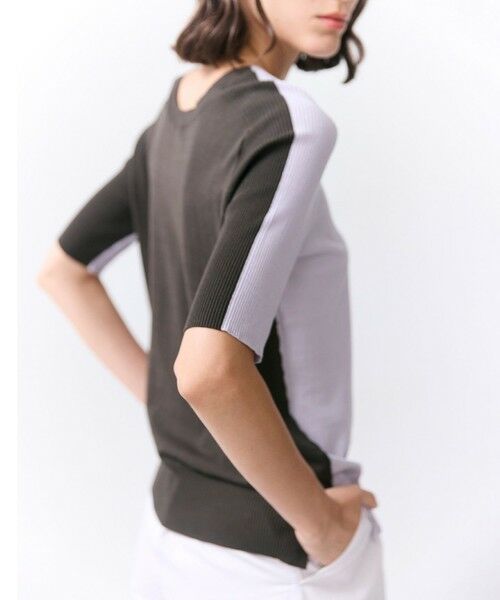 BEIGE, / ベイジ, ニット・セーター | JULIE / コットンシルク 2WAY半袖ニット | 詳細16