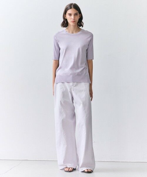 BEIGE, / ベイジ, ニット・セーター | JULIE / コットンシルク 2WAY半袖ニット | 詳細17