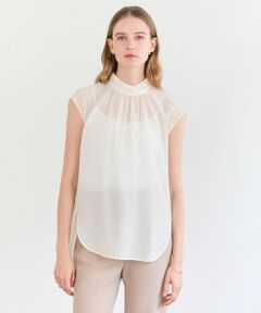 BEIGE, / ベイジ, シャツ・ブラウス | SERAPHIN / ライトシアー ハイネックブラウス