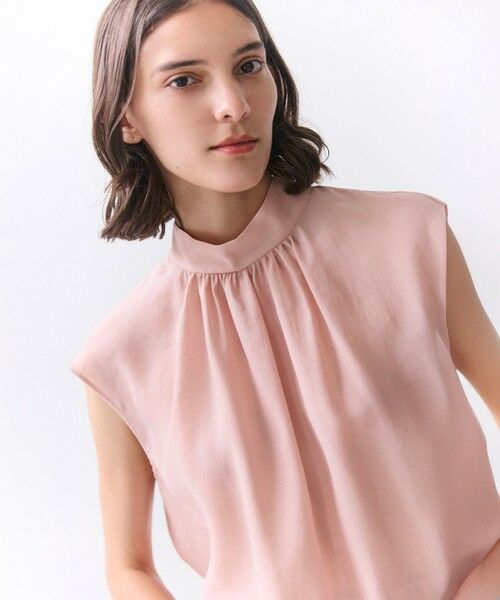 BEIGE, / ベイジ, シャツ・ブラウス | SERAPHIN / ライトシアー ハイネックブラウス | 詳細4