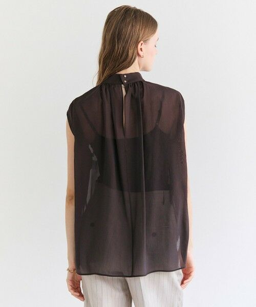 BEIGE, / ベイジ, シャツ・ブラウス | SERAPHIN / ライトシアー ハイネックブラウス | 詳細7