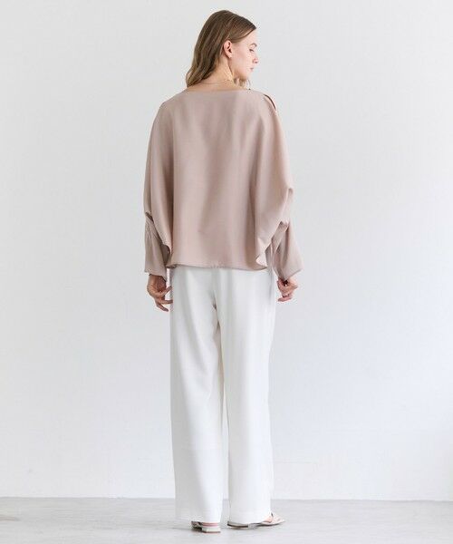 BEIGE, / ベイジ, シャツ・ブラウス | PERIDOT / 2WAYスリーブ ドレープブラウス | 詳細7