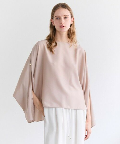 BEIGE, / ベイジ, シャツ・ブラウス | PERIDOT / 2WAYスリーブ ドレープブラウス（Nude）