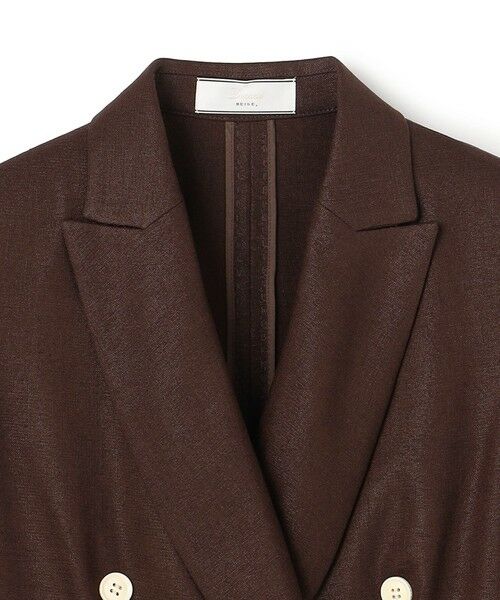 BEIGE, / ベイジ, テーラードジャケット | 【L-size】CAROLE / リネンライク ダブルジャケット | 詳細15