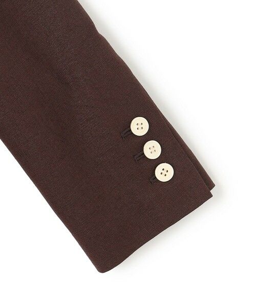 BEIGE, / ベイジ, テーラードジャケット | 【L-size】CAROLE / リネンライク ダブルジャケット | 詳細16