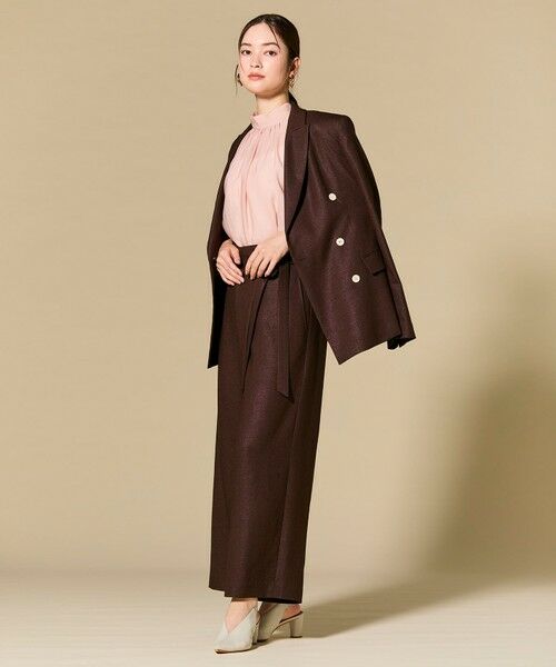 BEIGE, / ベイジ, テーラードジャケット | CAROLE / リネンライク ダブルジャケット | 詳細7