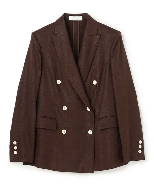 BEIGE, / ベイジ, テーラードジャケット | CAROLE / リネンライク ダブルジャケット | 詳細8