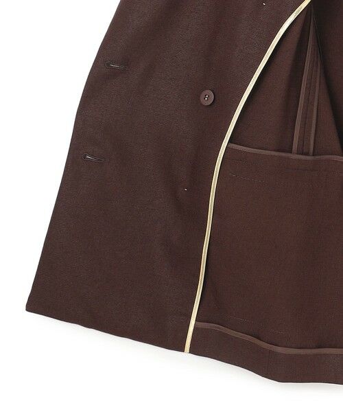 BEIGE, / ベイジ, テーラードジャケット | CAROLE / リネンライク ダブルジャケット | 詳細15