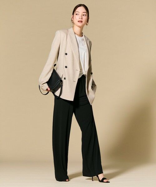 BEIGE, / ベイジ, テーラードジャケット | CAROLE / リネンライク ダブルジャケット | 詳細18