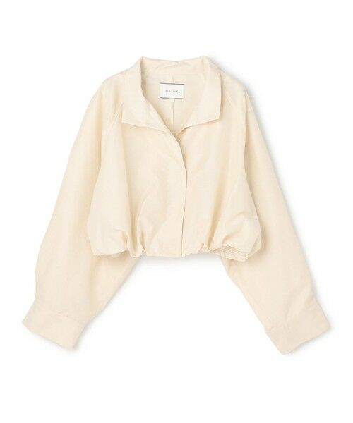 BEIGE, / ベイジ, ブルゾン | SULFUR / シルク混ショート丈バルーンブルゾン | 詳細7