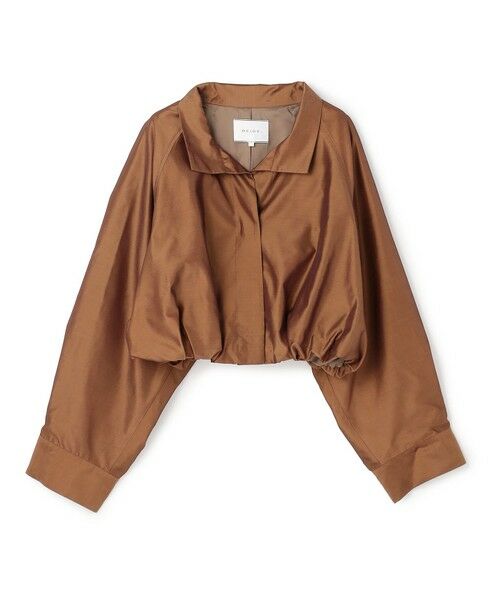BEIGE, / ベイジ, ブルゾン | SULFUR / シルク混ショート丈バルーンブルゾン | 詳細8