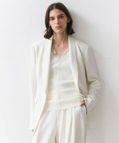 BEIGE, / ベイジ, テーラードジャケット | 【VERY NaVY掲載】GYPSUM / シルキータッチ ショールカラージャケット
