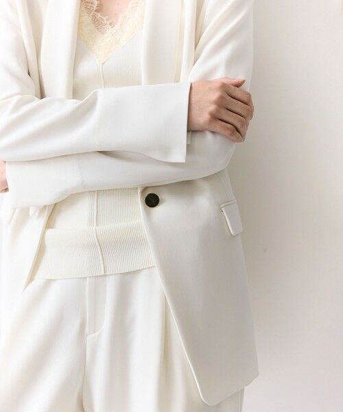 BEIGE, / ベイジ, テーラードジャケット | 【VERY NaVY掲載】GYPSUM / シルキータッチ ショールカラージャケット | 詳細1