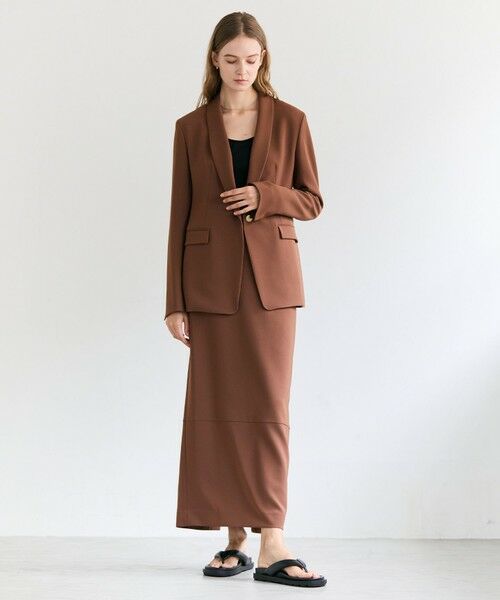 BEIGE, / ベイジ, テーラードジャケット | 【VERY NaVY掲載】GYPSUM / シルキータッチ ショールカラージャケット | 詳細6