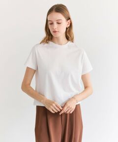 BEIGE, / ベイジ, カットソー | DIOP / スビンコットン クロップドTシャツ