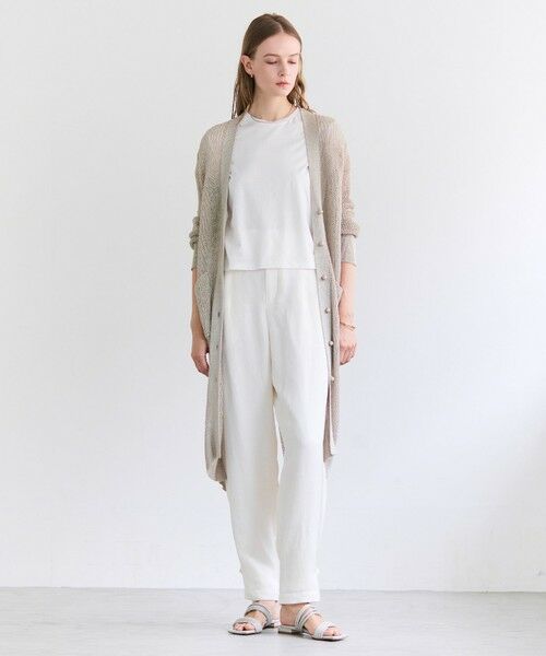 BEIGE, / ベイジ, カットソー | DIOP / スビンコットン クロップドTシャツ | 詳細3