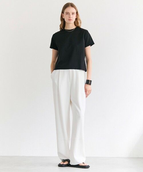 BEIGE, / ベイジ, カットソー | DIOP / スビンコットン クロップドTシャツ | 詳細6