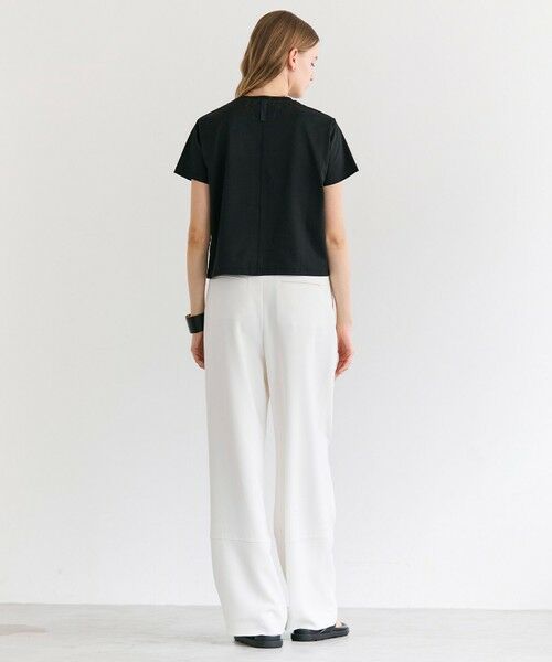 BEIGE, / ベイジ, カットソー | DIOP / スビンコットン クロップドTシャツ | 詳細7