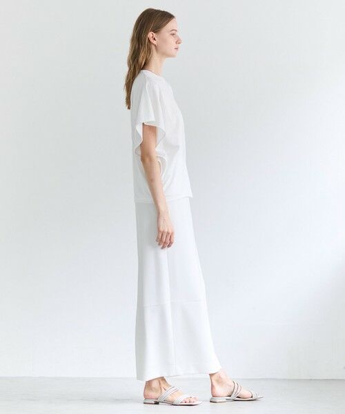 BEIGE, / ベイジ, カットソー | DIOP / スビンコットン ドレープTシャツ | 詳細3