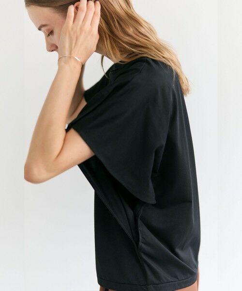 BEIGE, / ベイジ, カットソー | DIOP / スビンコットン ドレープTシャツ | 詳細5
