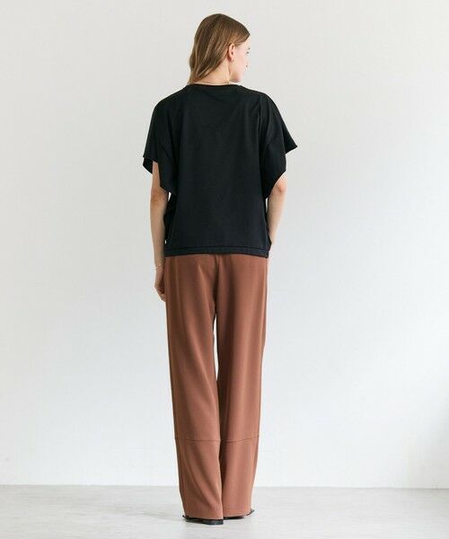 BEIGE, / ベイジ, カットソー | DIOP / スビンコットン ドレープTシャツ | 詳細8