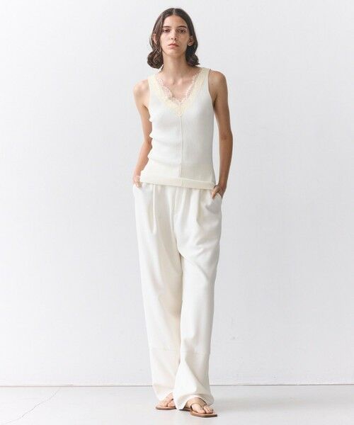 BEIGE, / ベイジ, ニット・セーター | 【VERY NaVY掲載】RUBY / レーストリム リブタンクトップ | 詳細2