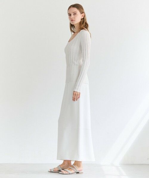 BEIGE, / ベイジ, ニット・セーター | LABRADO / ランダムリブ Uネックニット | 詳細2